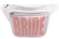 Bachelorette Party Bride Fanny Pack - Bride Squad Phanny Packs - White Bride Fannie Pack with Pink Letters