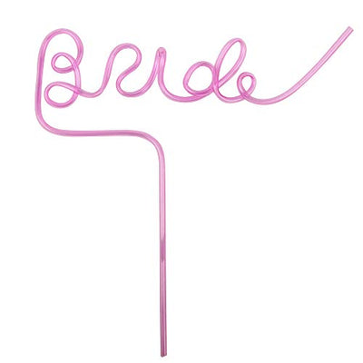 Bride Straw for Bachelorette Party, Large Bride Sipping Straw Perfect for Bachelorette Party, Bridal Shower, and Engagements