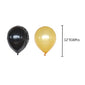 50th Birthday Decorations, Birthday Balloons 50th Birthday, Black and Gold Fifty Balloon Set, Perfect 50th Birthday Supplies for Men and Women