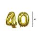 40th Birthday Decorations, Birthday Balloons 40th Birthday, Black and Gold Forty Balloon Set, Perfect 40th Birthday Supplies for Men and Women