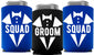 Groom and Grooms Squad Bachelor Party Can Coolers, Set of 12 Beer Can Coolies, Perfect Bachelor Party Decorations and as Grooms Men Gifts