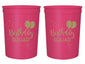 Birthday Squad Party Cups, Set of 12, 16oz White and Gold Birthday Stadium Cups, Perfect for Birthday Parties, Birthday Decorations, All Birthday Events!